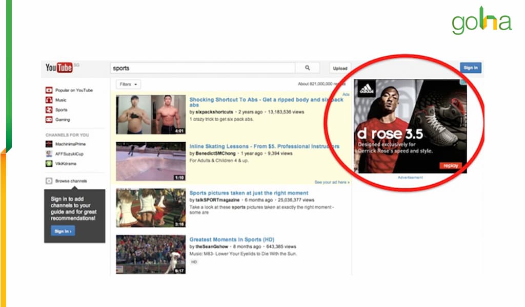 quang-cao-banner-youtube-cua-adidas-xuat-hien-khi-nhap-tu-khoa-sports