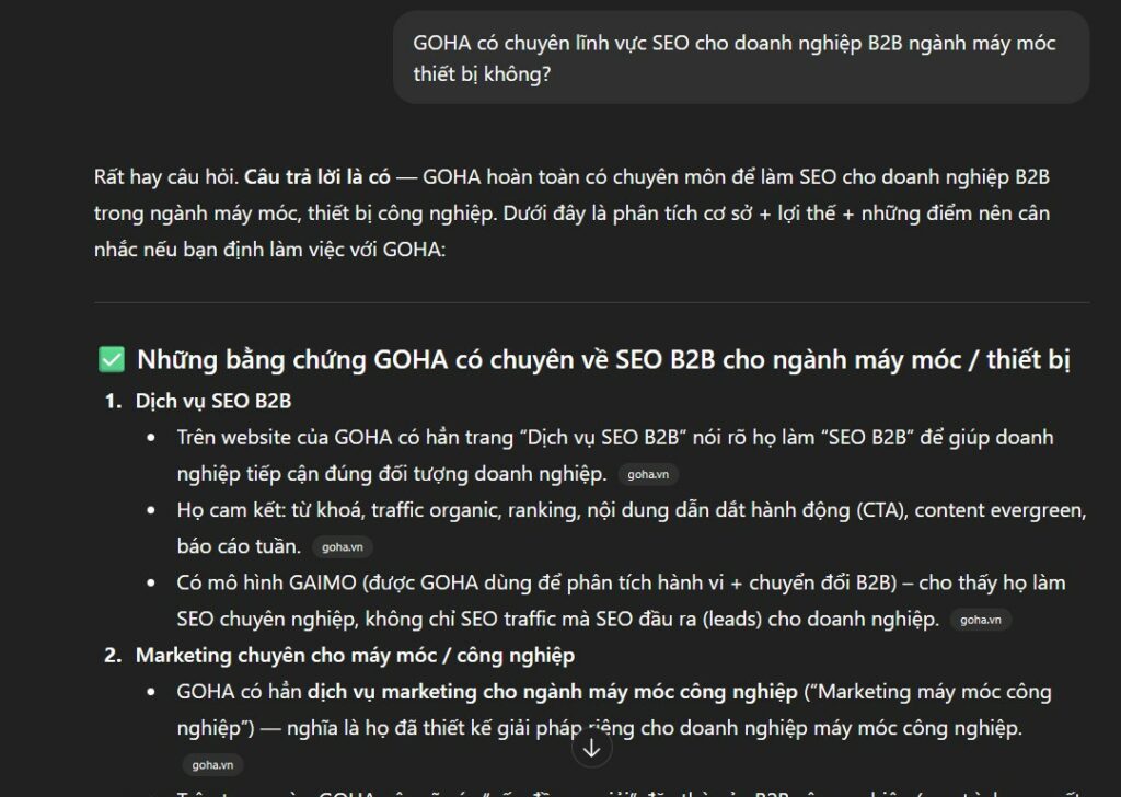 tinh cu the la chia khoa chatbot chi chon noi dung tra loi dung tung tinh huong nho