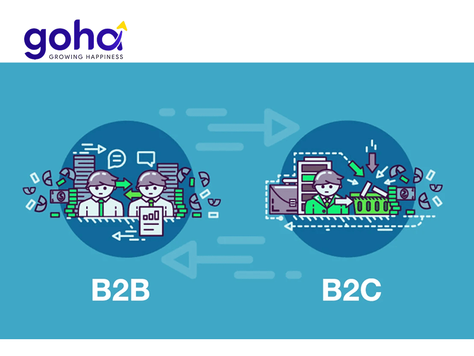 so sánh sự khác biệt giữa b2c và b2b